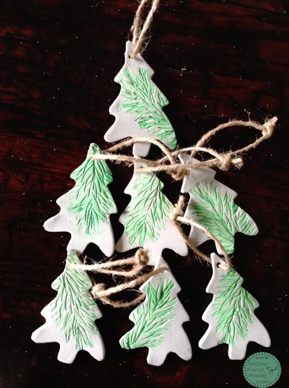 DIY Christmas tree ornaments, rustic Christmas ornaments, clay Christmas ornaments, handmade Christmas ornaments, rustic Christmas ornaments, simple Christmas ornaments, bidziu handmade, bidziuhandmade