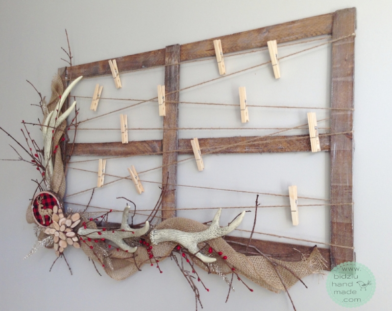 rustic bulletin board, rustic home decor, rustic display board, rustic home decoration, rustic home decor, woodland home decor, cabin-inspired home decor, handmade home decoration, handmade rustic bulletin board, home decor with antlers, custom made…