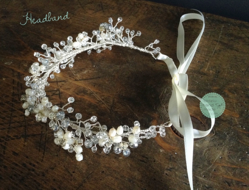 Pearly flowers for flower girls. — Bidziu | Handmade