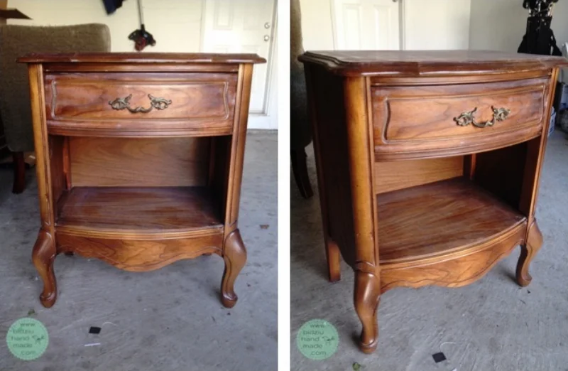 DIY repainting furniture, refinishing furniture, DIY painted furniture, DIY painted night stand, shabby chic furniture, girl's room furniture, pretty refinished furniture, DIY furniture, rustic home decor, shabby chic home decor, country home decor, modern country home decor, bidziu handmade, bidziu hand made