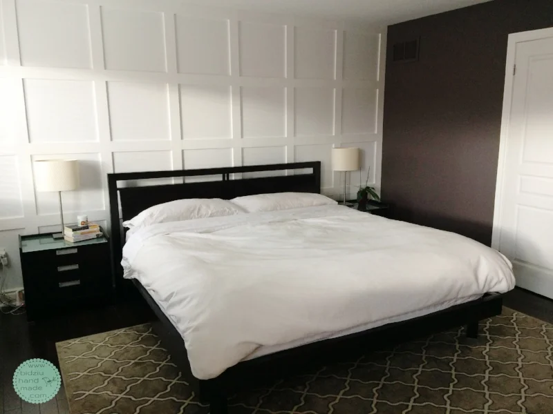 DIY wainscoting, DIY accent wall, DIY wainscoting grid, DIY home decor, DIY home renovating projects, home DIY, DIY modern wainscoting, accent wall wainscoting, DIY home reno, bidziu handmade, bidziu hand made