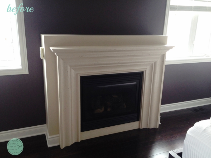DIY fireplace, DIY fireplace facelift, DIY fireplace renovation, DIT marble fireplace, DIY tiled fireplace, DIY modern fireplace, DIY house project, modern fireplace, marble fireplace idea, DIY tall fireplace, fireplace in the bedroom, DIY fireplace reface, refacing a fireplace, DIY home project, DIY home reno, Bryan Baeumler, bidziu handmade, bidziu hand made