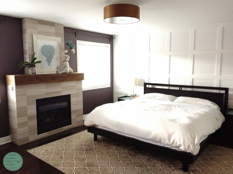 DIY fireplace, DIY fireplace facelift, DIY fireplace renovation, DIT marble fireplace, DIY tiled fireplace, DIY modern fireplace, DIY house project, modern fireplace, marble fireplace idea, DIY tall fireplace, fireplace in the bedroom, DIY fireplace reface, refacing a fireplace, DIY home project, DIY home reno, Bryan Baeumler, bidziu handmade, bidziu hand made