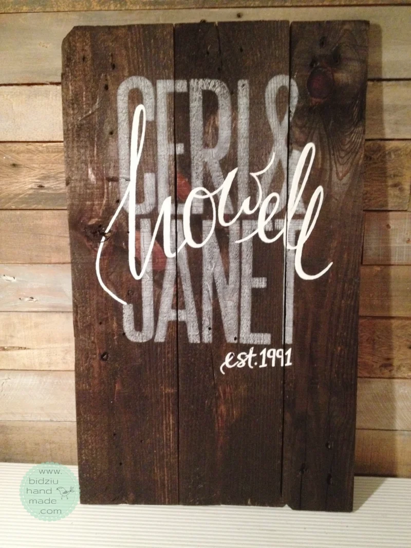 established sign, established family sign, reclaimed wood sign, rustic wood sign, rustic wood family sign, reclaimed pallet wood sign, pallet wood projects, family sign, wedding gift idea, house warming gift idea, custom made family sign, anniversary gift idea, newlyweds gift idea, handmade wood sign, handmade wedding gift, handmade family sign, bidziu handmade, bidziu hand made