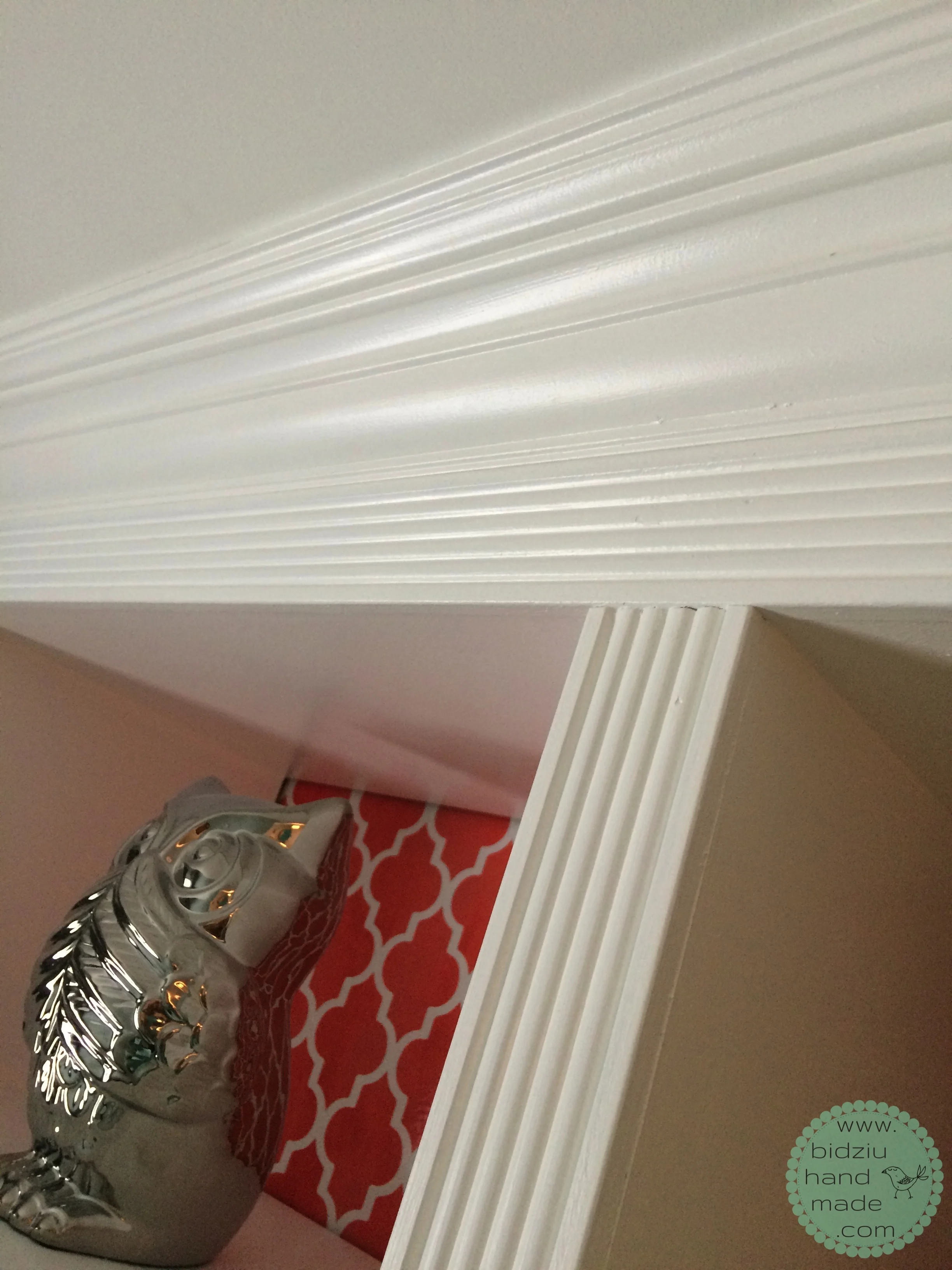 DIY built-in shelving, DIY built-ins, DIY shelves, DIY MDF shelving, DIY MDF, MDF built-in shelving, MDF built-in shelves, DIY bedroom reno, girl's bedroom decorating ideas, girls' bedroom decorating ideas, modern built in shelving, DIY modern shelves, modern home decor, DIY home renovating projects, DIY projects, DIY home reno, custom built-ins, DIY custom built-in shelving, painted MDF shelves, DIY bedroom decor, coral bedroom, light blue bedroom, light blue and coral bedroom, coral quatrefoil, coral quatrefoil decor, DIY storage ideas, modern storage ideas, bedroom storage ideas, bidziu handmade, bidziu handmade
