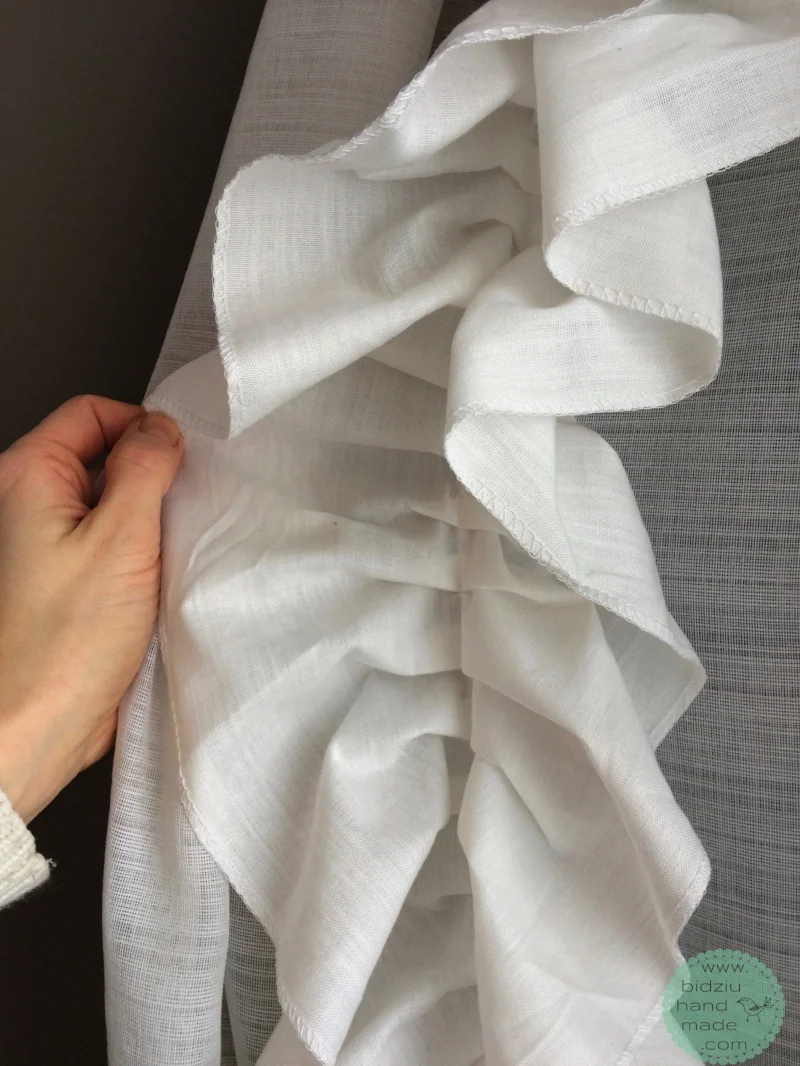 Anthropologie knock-off, Anthropologie inspired curtains, DIY curtains, DIY shabby chic curtains, DIY curtains, DIY rustic home decor, DIY window treatments, DIY window dressings, DIY ruffle curtains, DIY curtains with ruffles, sew your own curtains…