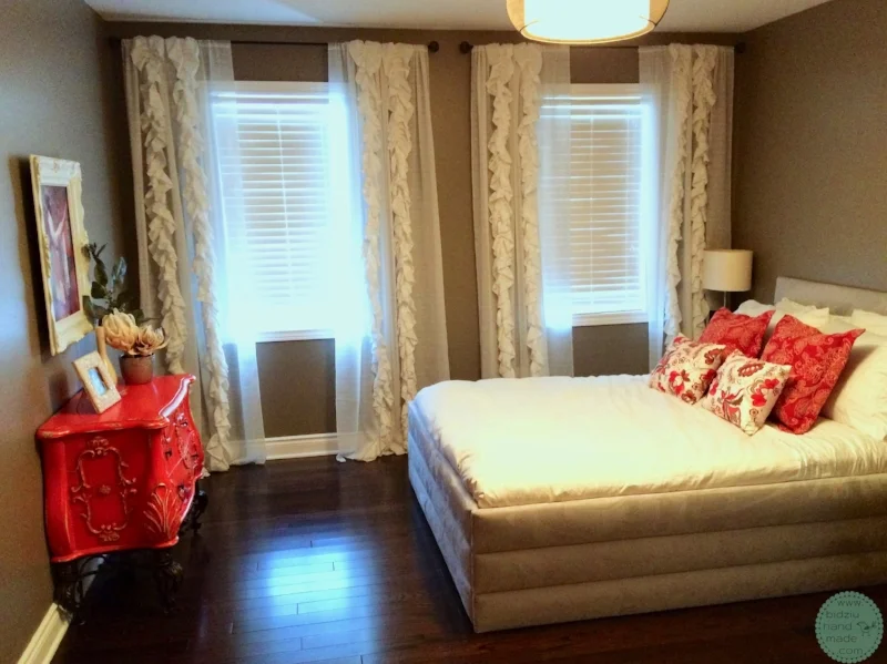 Anthropologie knock-off, Anthropologie inspired curtains, DIY curtains, DIY shabby chic curtains, DIY curtains, DIY rustic home decor, DIY window treatments, DIY window dressings, DIY ruffle curtains, DIY curtains with ruffles, sew your own curtains…