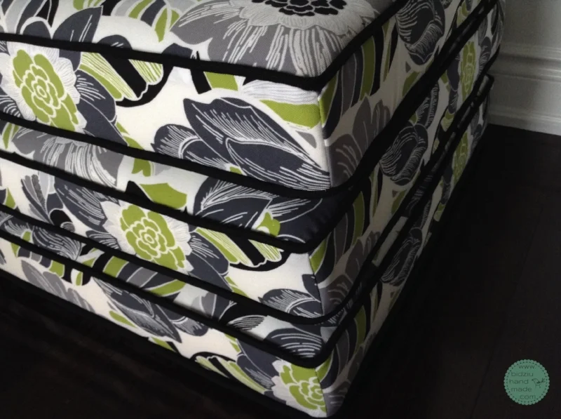 custom made patio furniture cushions, custom made slip covers, trendy patio furniture cushions, floral print patio furniture cushions, patio furniture cushions with piping, cushions with piping, trendy cushions, foam cushions for patio, foam pa…