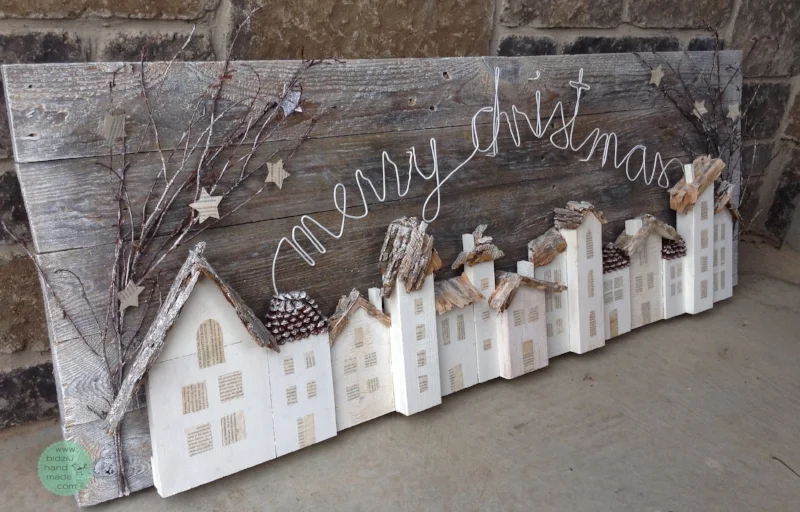 Christmas decoration, Holiday decoration, winter decoration, Christmas decorating ideas, Holiday decorating ideas, winter decorating ideas, Christmas fireplace decoration, Holiday fireplace decoration, winter fireplace decoration, reclaimed pallet wood projects, reclaimed pallet wood, upcycled wood projects, winter arts and crafts, Christmas arts and crafts, Christmas DIY, Holiday DIY, winter DIY projects, modern home decoration, modern Christmas decoration, rustic Christmas, rustic Christmas decoration, rustic Christmas home decor, rustic holiday home decor, rustic winter home decor, modern winter home decor, modern Holiday home decor, handmade home decor, handmade Christmas, white Christmas, white Christmas decoration, white rustic Christmas decoration, bidziu handmade, bidziuhandmade