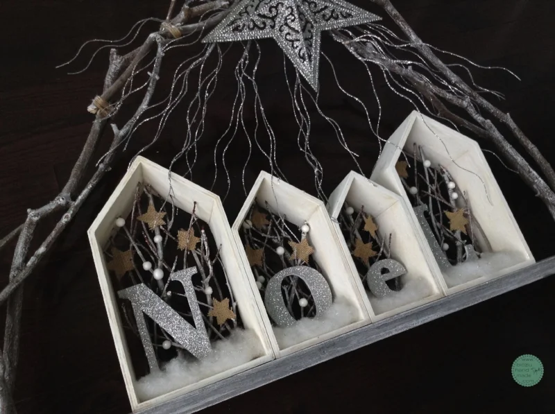 rustic Christmas decor, modern Christmas decor, rustic Christmas decoration, modern Christmas decoration, Noel, Noel decoration, white and silver Christmas, handmade Christmas decor, rustic holiday decor, modern holiday decor, winter decor, white Christmas, silver Christmas, bidziu handmade bidziuhandmade