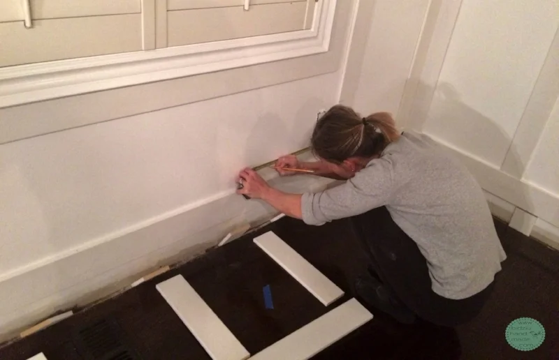 DIY wainscoting, modern wainscoting, modern wall decor, modern home, DIY home, DIY home projects, DIY home renovation projects, DIY projects, home renovation, home renovation project, modernizing your home, DIY modern home decor, modern home decor, handy woman projects, home projects, cool home projects, must-have home projects, wood working projects, dining room wainscoting, wainscoting in dining room, rectangular wainscoting, simple wainscoting, modern dining room, modern dining room decor, dining room decor, white wainscoting, wainscoting ideas, wainscoting in the home, how to wainscoting, wainscoting tutorial, wainscoting DIY tutorial, how to create drama in a room, dramatic dining room, bright and airy dining room, bidziu handmade, bidziuhandmade