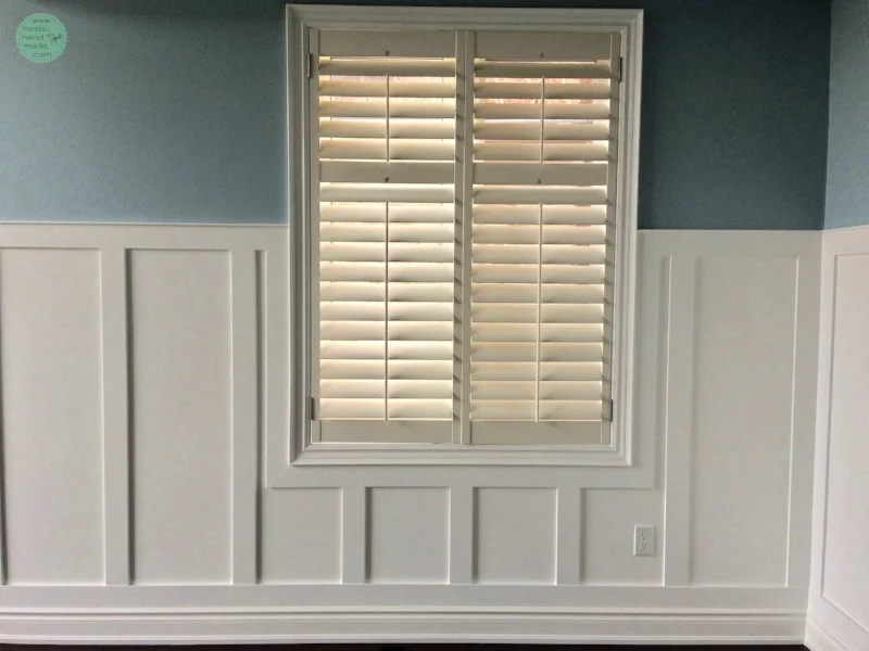 DIY wainscoting, modern wainscoting, modern wall decor, modern home, DIY home, DIY home projects, DIY home renovation projects, DIY projects, home renovation, home renovation project, modernizing your home, DIY modern home decor, modern home decor, handy woman projects, home projects, cool home projects, must-have home projects, wood working projects, dining room wainscoting, wainscoting in dining room, rectangular wainscoting, simple wainscoting, modern dining room, modern dining room decor, dining room decor, white wainscoting, wainscoting ideas, wainscoting in the home, how to wainscoting, wainscoting tutorial, wainscoting DIY tutorial, how to create drama in a room, dramatic dining room, bright and airy dining room, bidziu handmade, bidziuhandmade