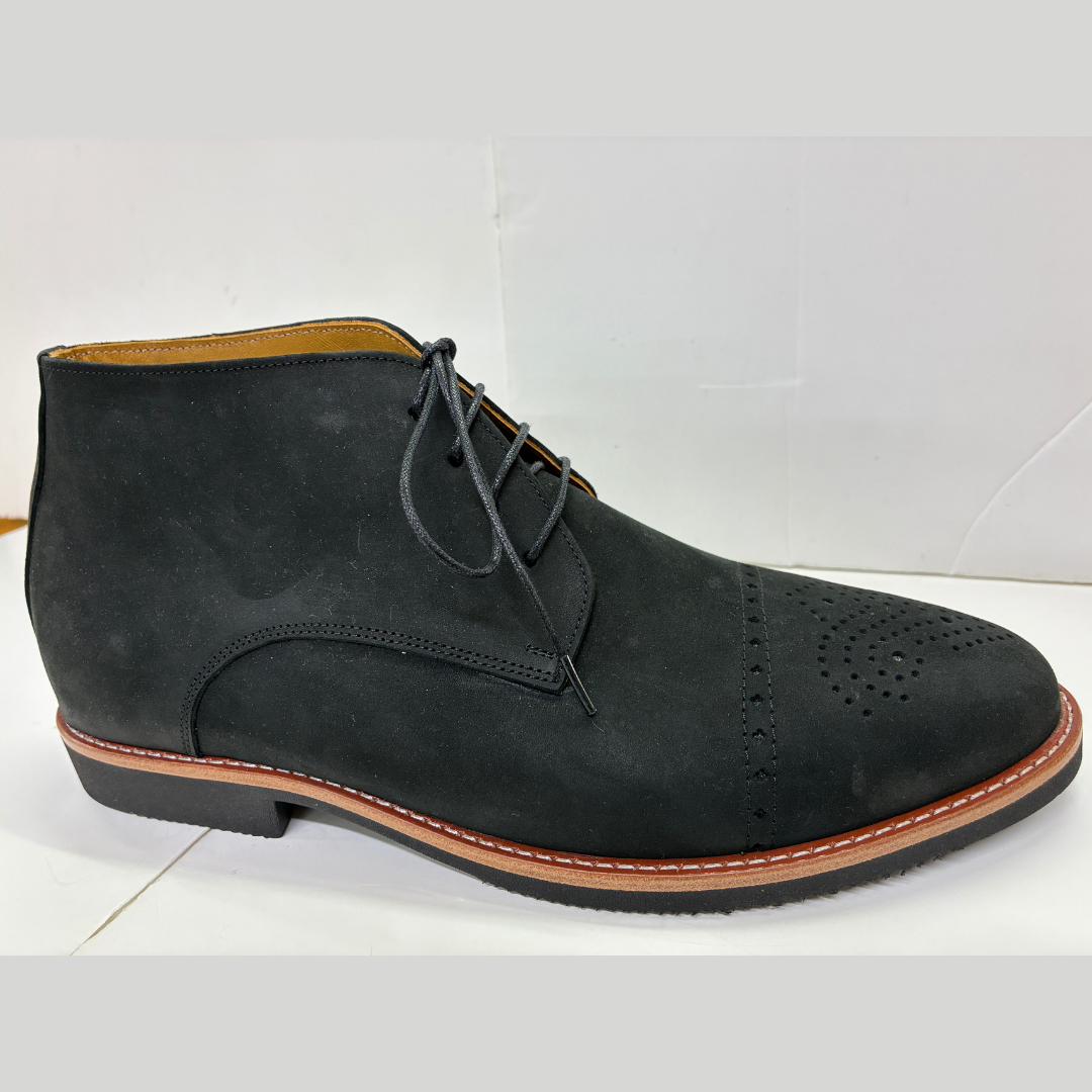 Palmone Nubuck Leather Boot Navy