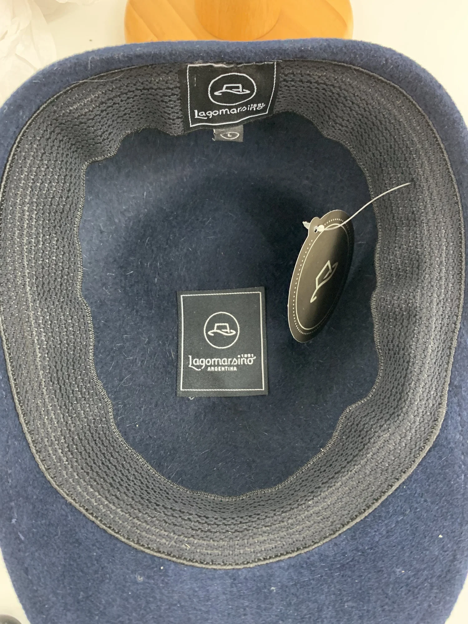 Lagomarsino Fur Felt Cap - Navy — Harrisons Menswear