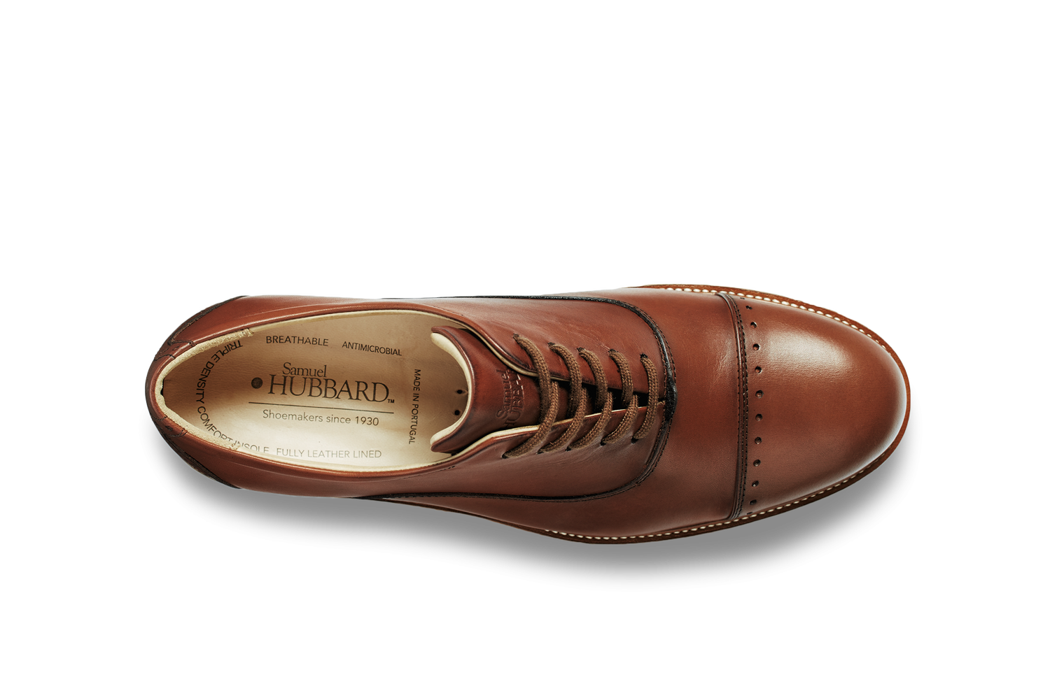 Samuel Hubbard Whiskey Punched Cap Toe Oxford — Harrisons 
