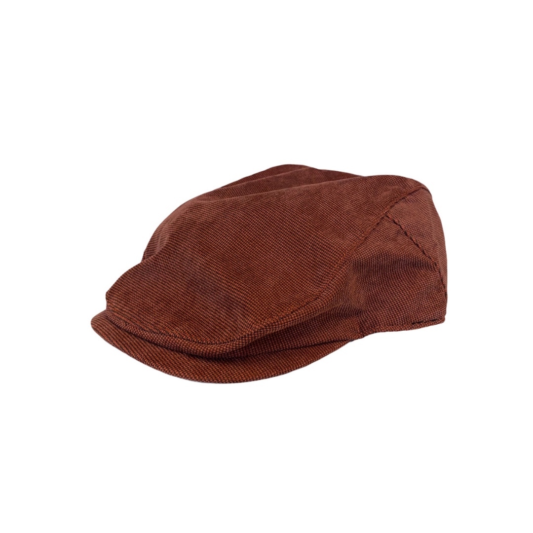 A Fish Named Fred Burgundy Rib Flat Cap 