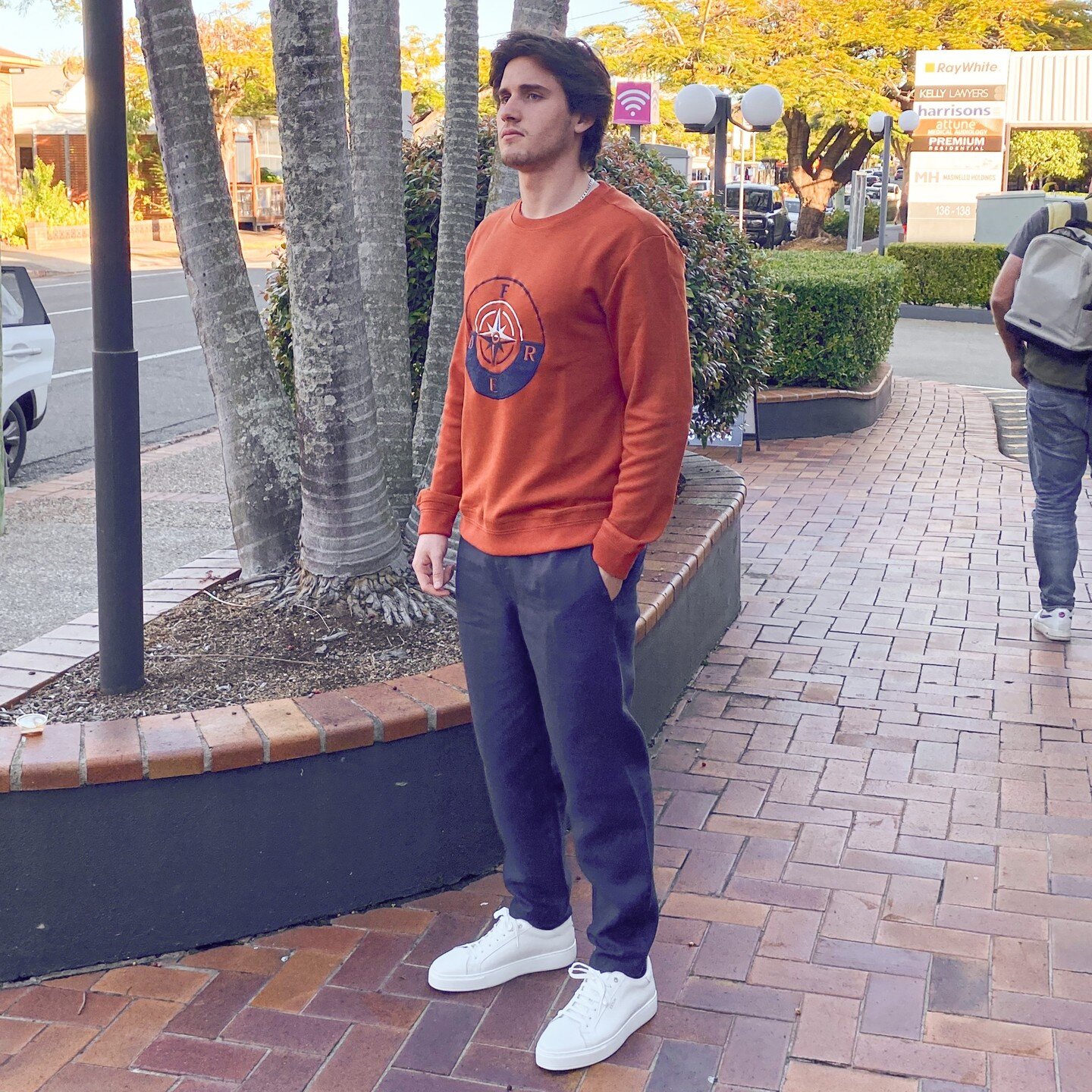 A Fish Named Fred sweater, paired with Derek Rose slacks and Exton sneakers is the perfect relaxed outfit for this winter 

All available at our website: https://www.harrisonsmenswear.com.au/