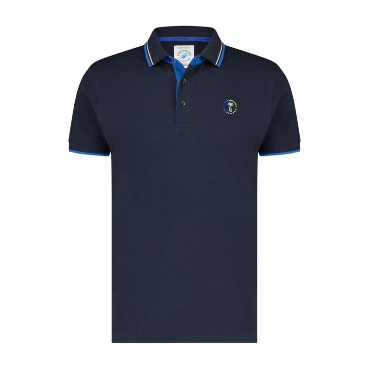 A Fish Named Fred Pink/Green Polo — Harrisons Menswear