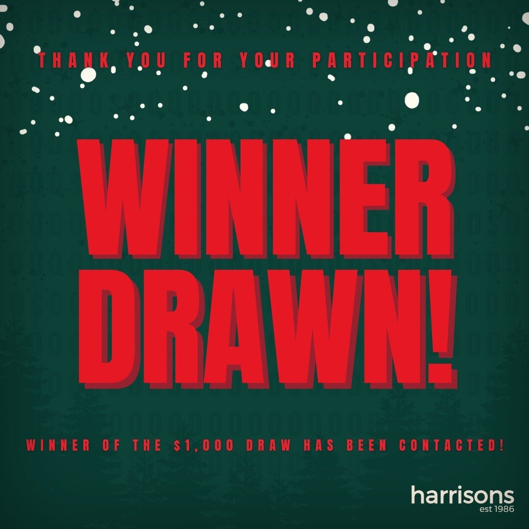 🎉 Winner Announced! 🎉

We're thrilled to announce that the winner of our $1000 voucher giveaway has been drawn and contacted! 🏆🎁✨

Thank you to everyone who participated and made this holiday season extra special with Harrison's Menswear. 🛍️✨