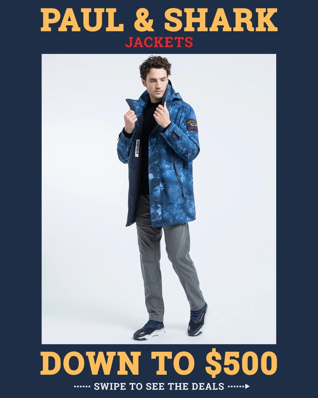 🟥⛵ Paul &amp; Shark Jackets Down to $500 ⛵🟥

Retailing for $1100 - $1400 all down to $500. From smart bomber jackets to weatherproof technical jackets Paul &amp; Shark has you covered.

- Wide range of Paul &amp; Shark jackets down to $500
- Shop t