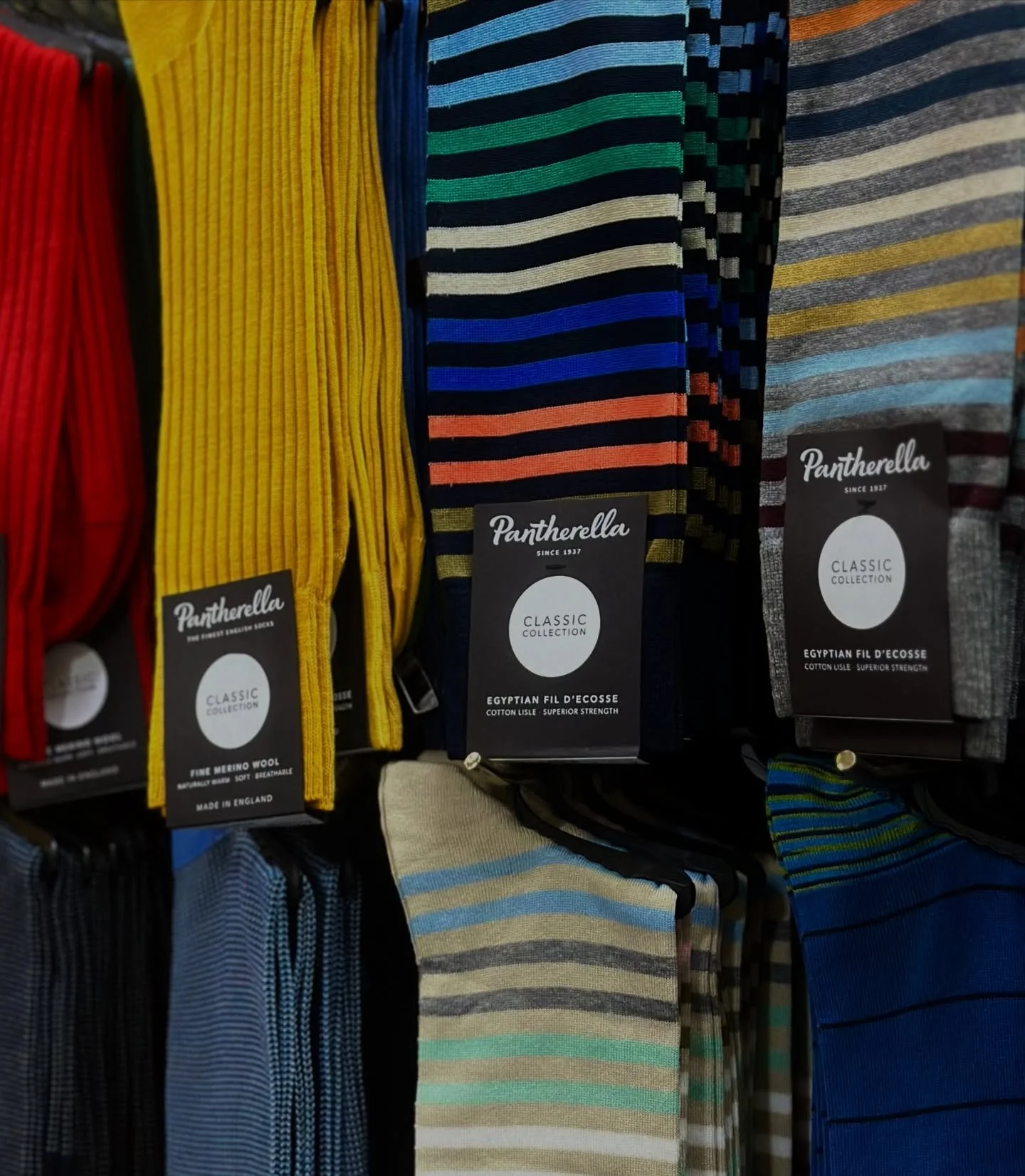 If you&rsquo;re looking for high quality socks, you can&rsquo;t go past @pantherellasocks 🧦
A must-have in every gentleman&rsquo;s wardrobe! ✌🏼
&bull;
&bull;
&bull;
&bull;
&bull;
#harrisonsmenswear #socks #pantharellasocks