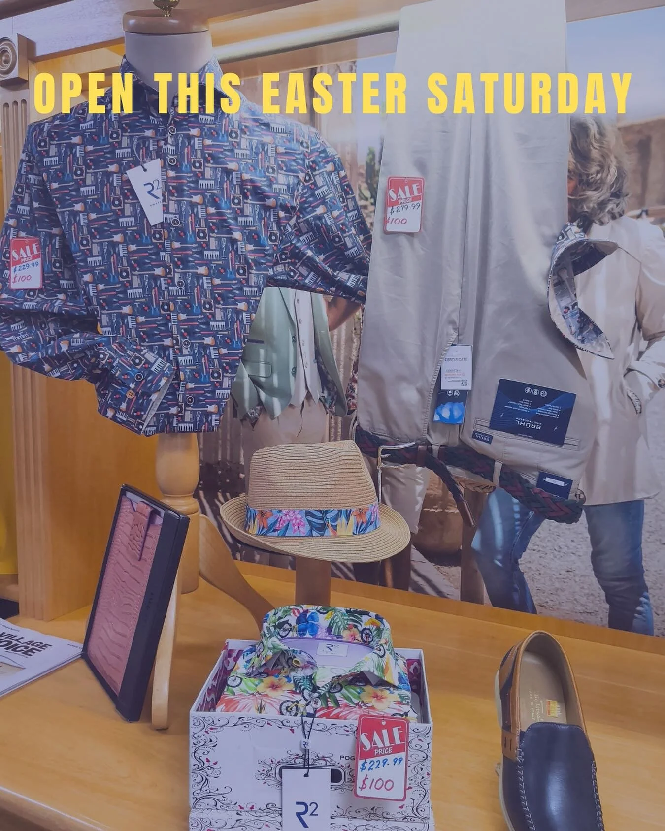 We are open this Easter Saturday for your shopping needs from 9 am - 2 pm