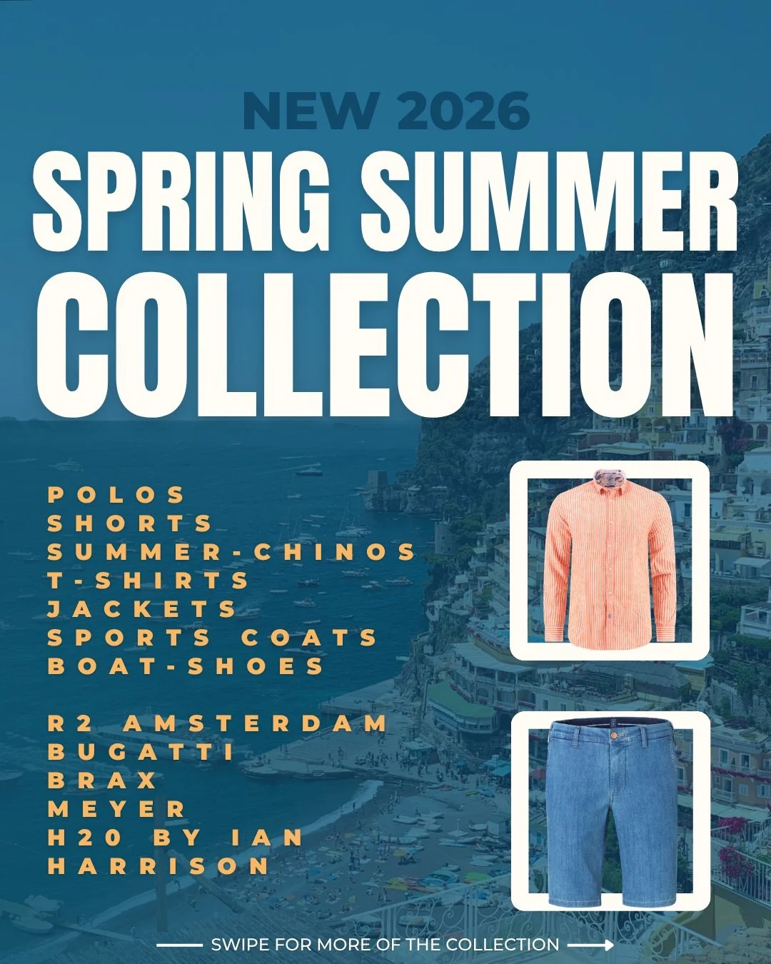 The wait is over &mdash; our Spring/Summer 2026 Collection has arrived.
Discover light linens, fresh hues, and timeless tailoring designed for effortless style this season.

Step into summer with confidence, at Harrisons Menswear.

📍 Visit us in-sto