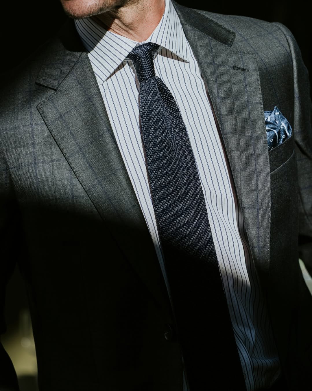 Rembrant Charcoal and blue check suit