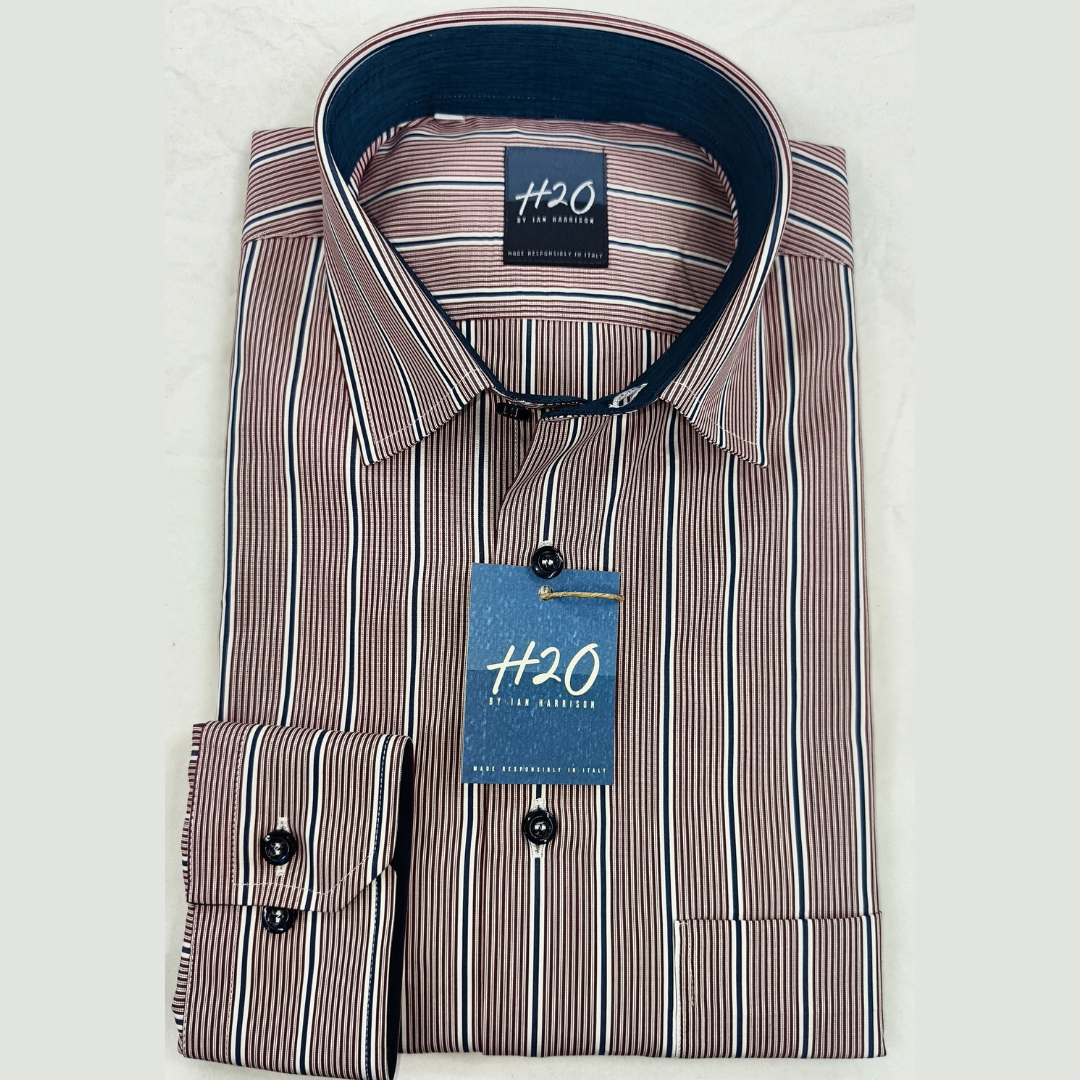 Red Stripe Summer Sports Shirt