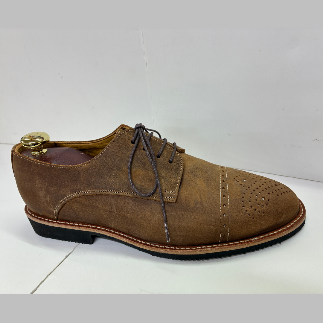 Palmone Nubuck Leather Shoe Tan
