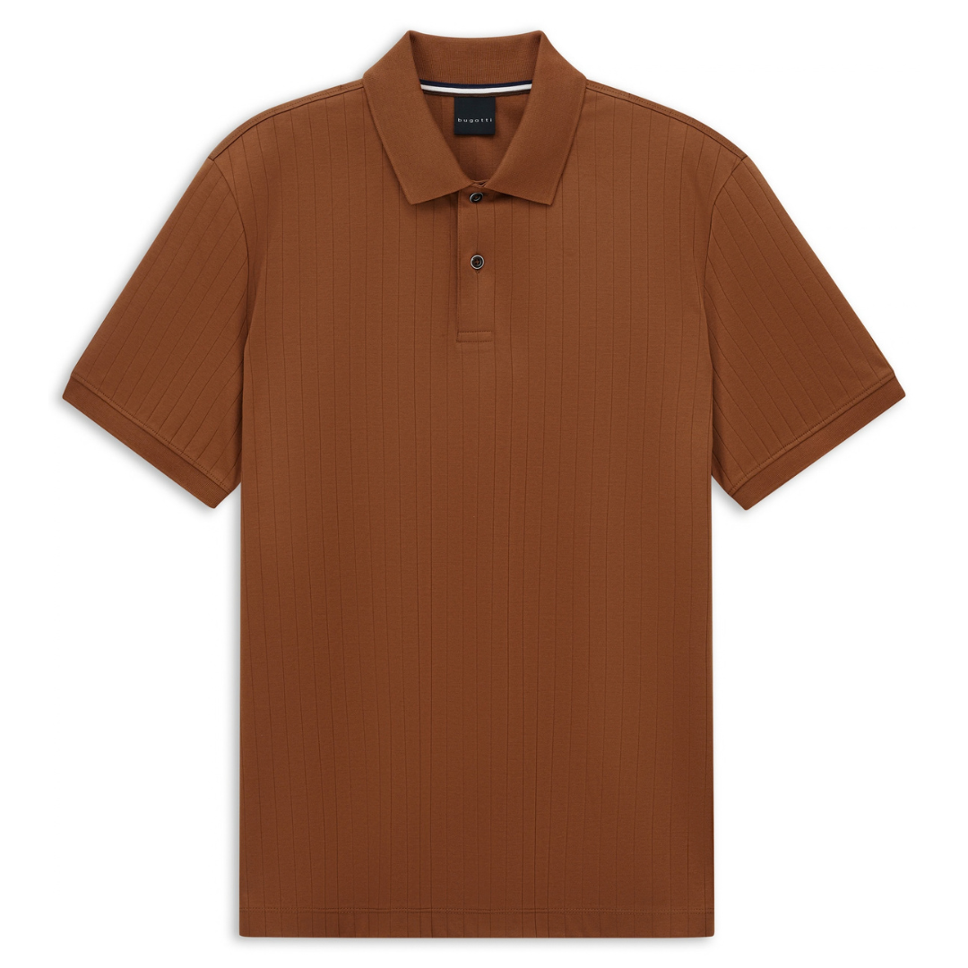 Drop Stitch Caramel Cotton Polo