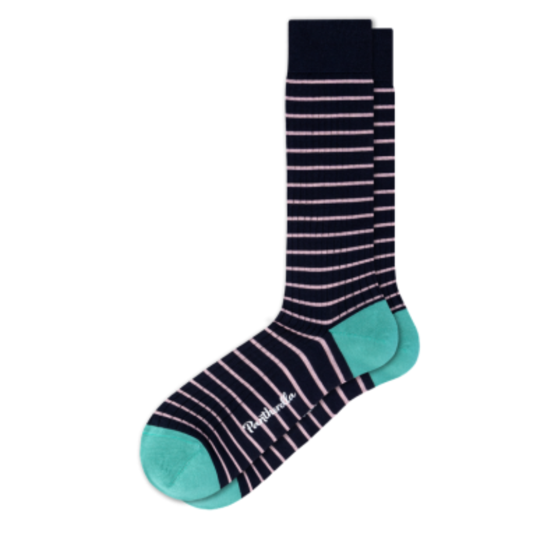 Pantherella Navy Stripe