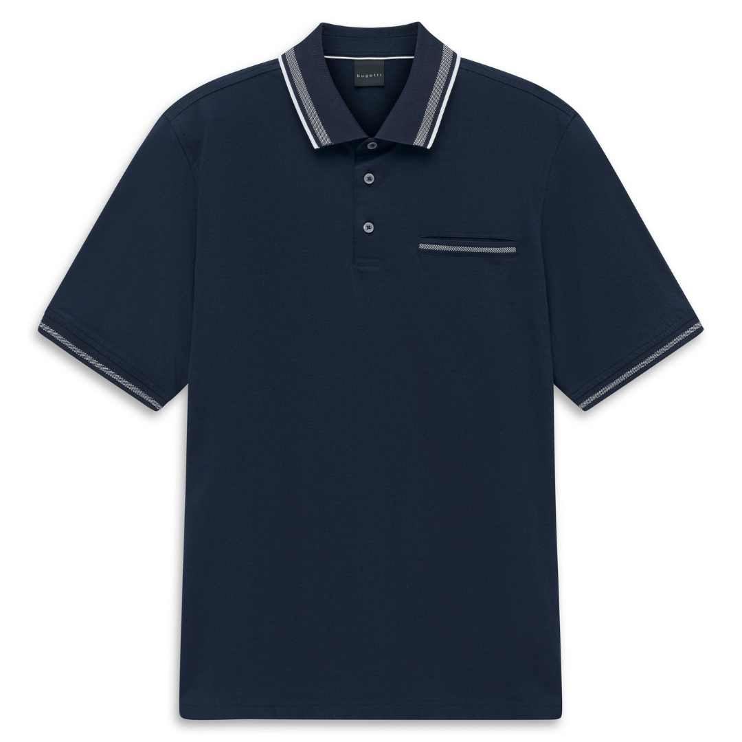 Navy/White Cotton Polo