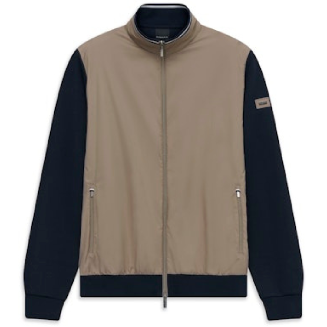 Buggati Knit Jacket Taupe/Navy