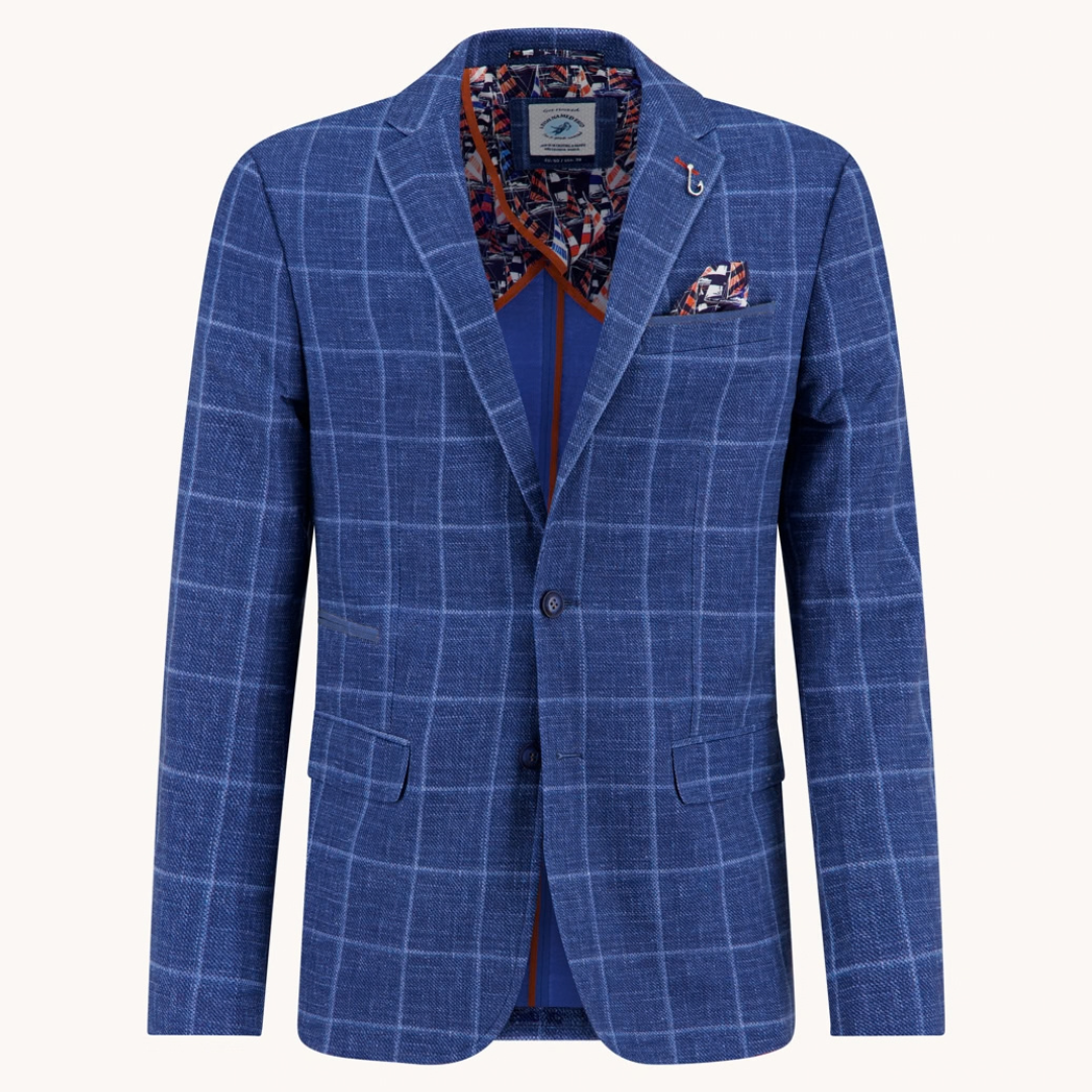Cotton Travel Blazer Navy