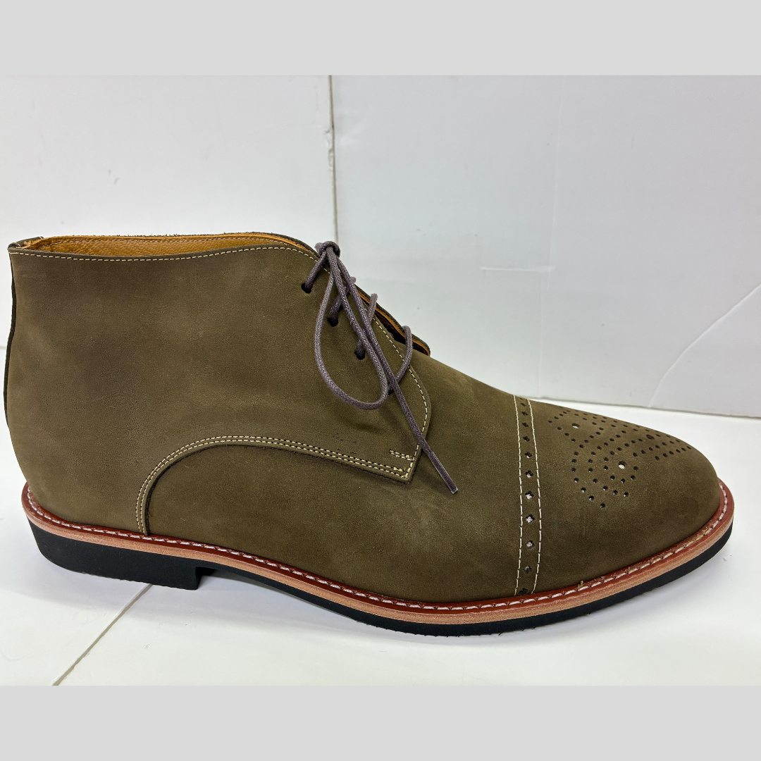 Palmone Nubuck Leather Boot Olive