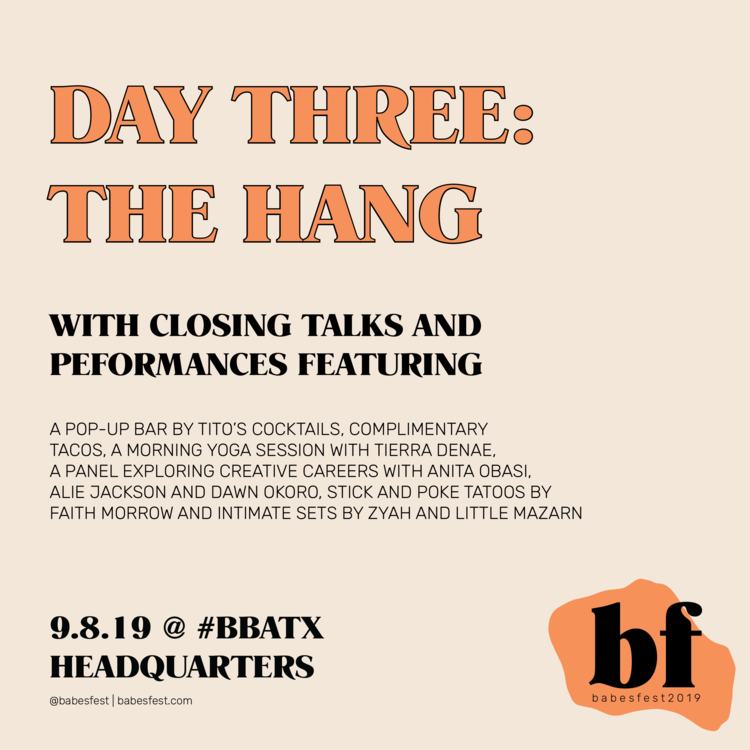 BABES FEST's The Hang: Go For It Panel