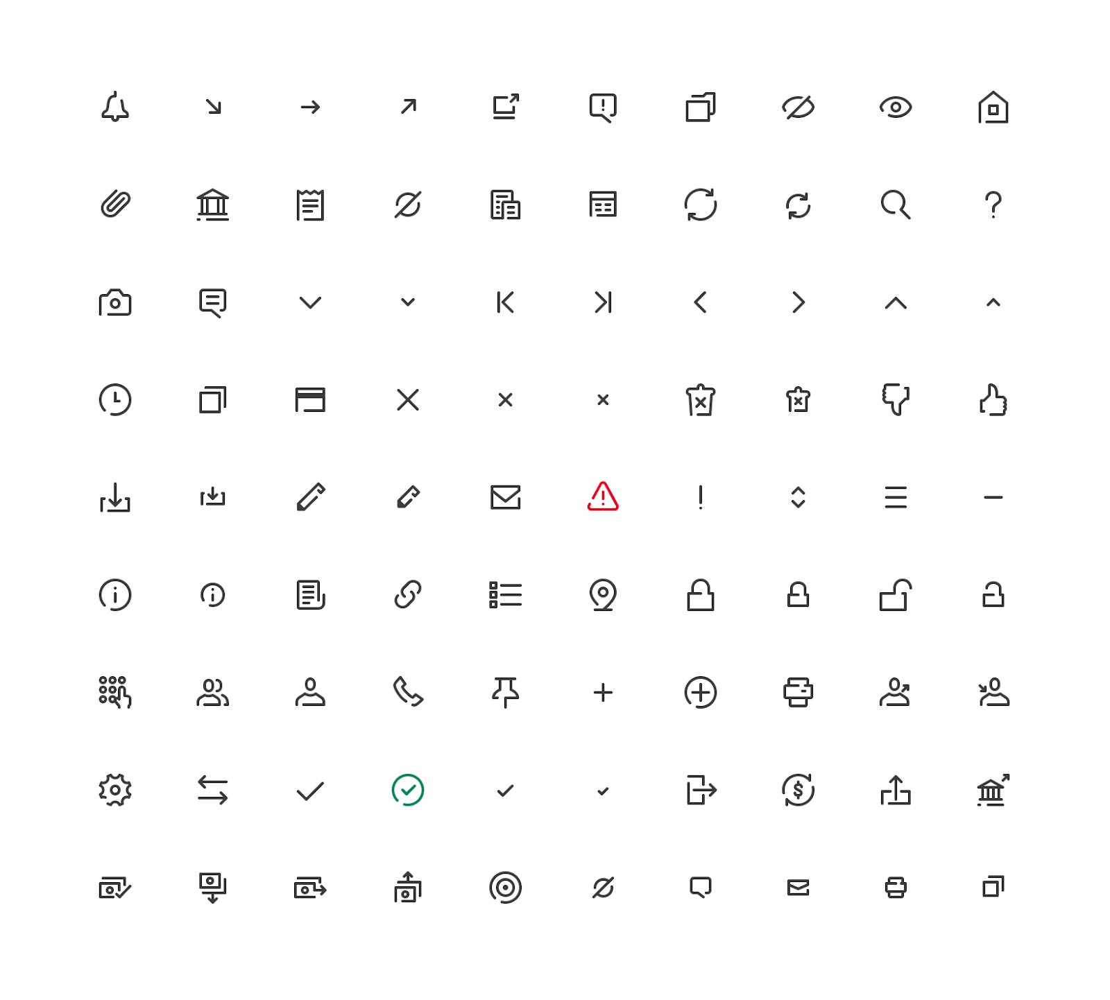 The icon set features a clear start and end point, conveying a sense of movement