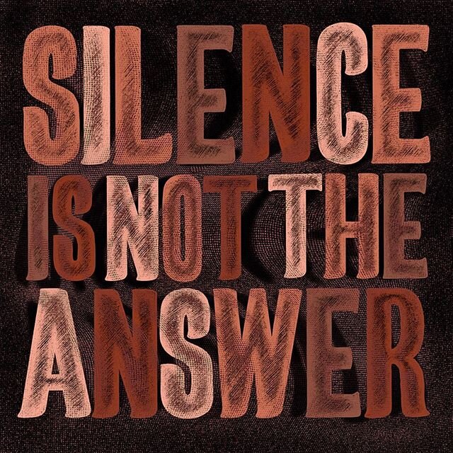 Enough is enough, silence is not the answer ✊🏾
.
.
.
.

#typographydesign #typographylettering #typedesign #illustratorsoninstagram #dopetypesociety #ladieswhodesign #50words #typematters #typeexploration #strengthinletters #procreatelettering #proc