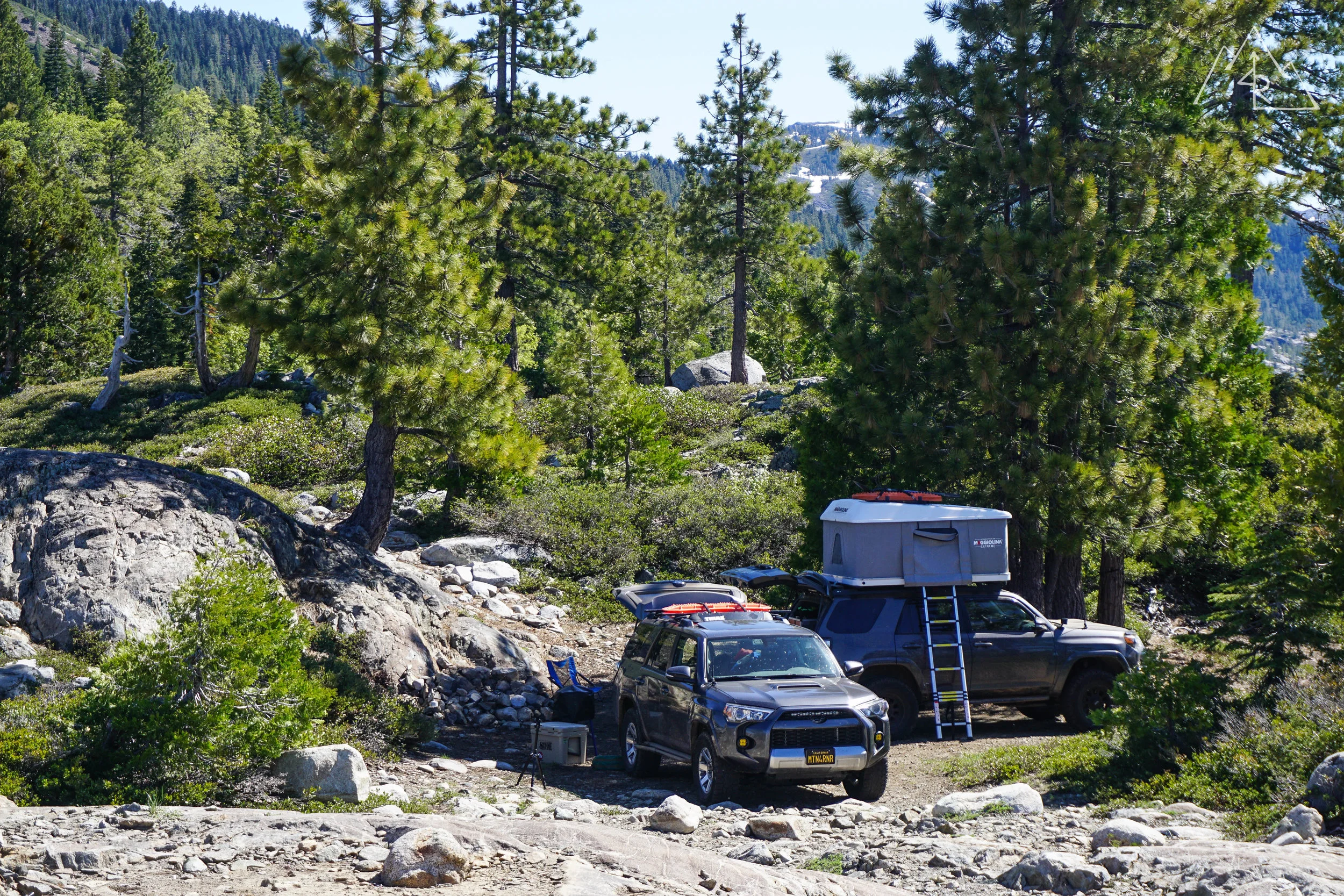 Snow melts, and Sierra campsites - May 2017