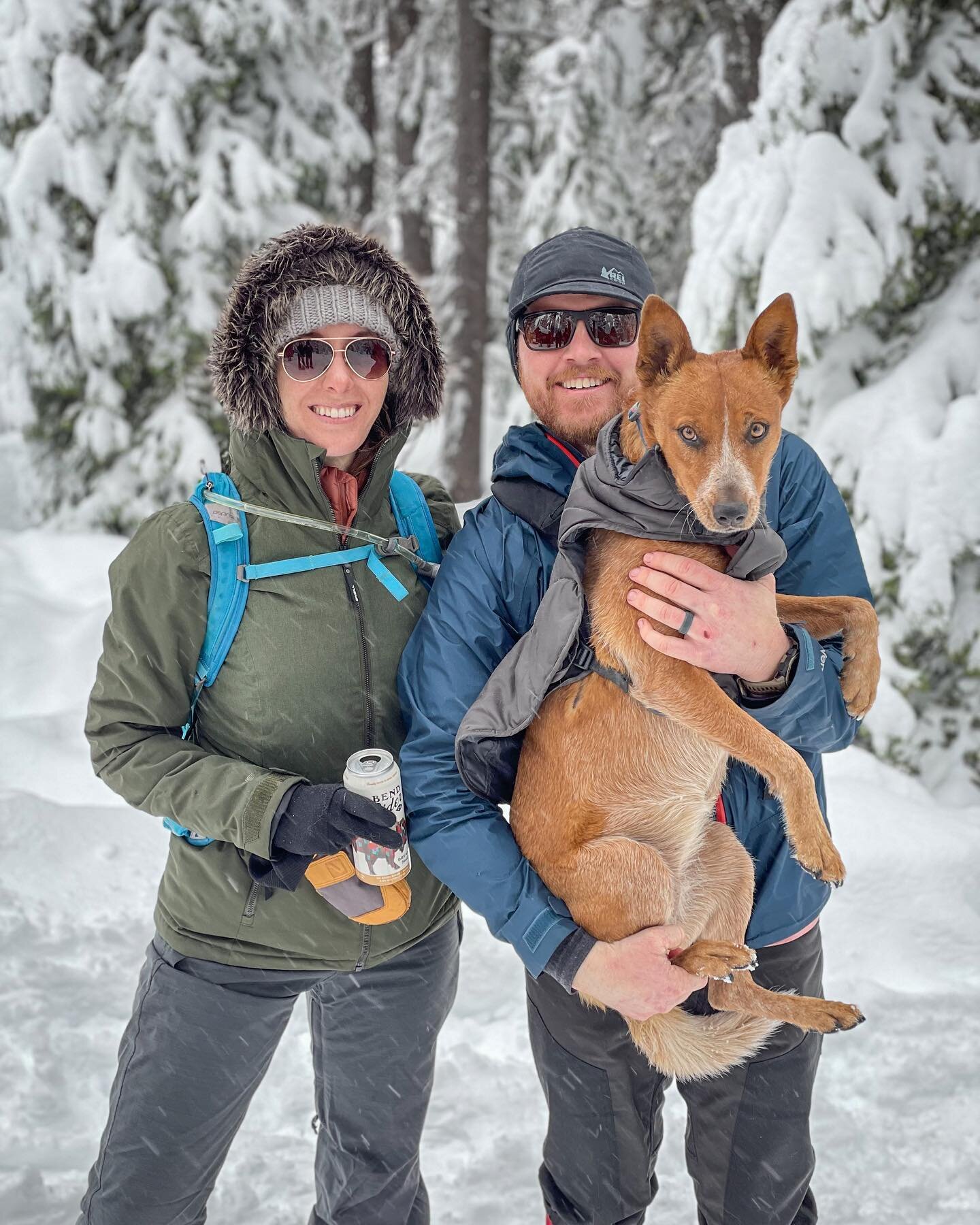 My bride. My babe. My valentine.
(and Maeve 🐾) 
Deschutes National Forest, OR
February &lsquo;21