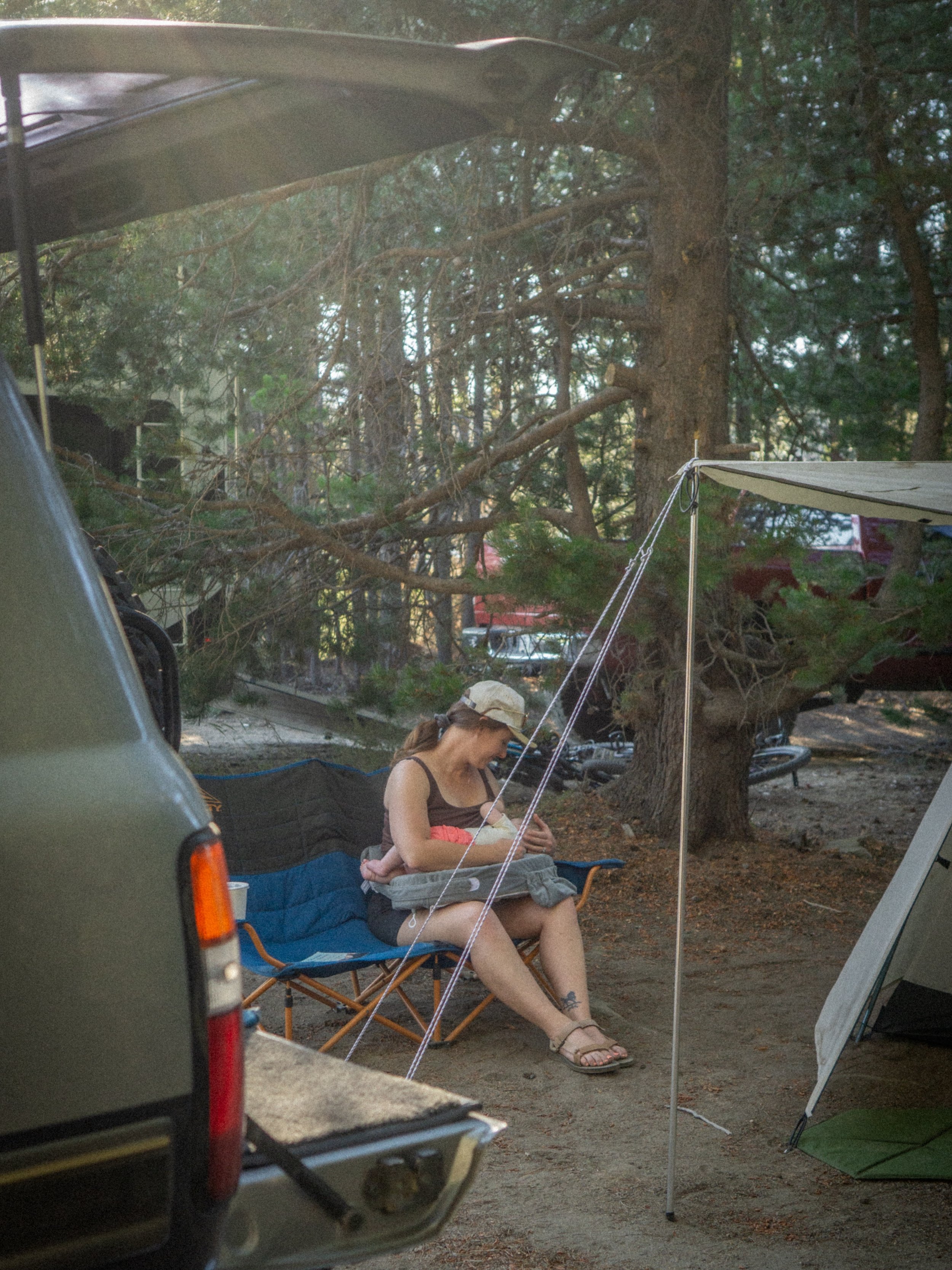 Marlowe&rsquo;s first night outside. 
The first of many, it&rsquo;s my mission to show her the outdoors - more-so than I ever saw myself growing up. 
No matter how our relationship grows and changes over time, if she can love the wild, I&rsquo;ll hav