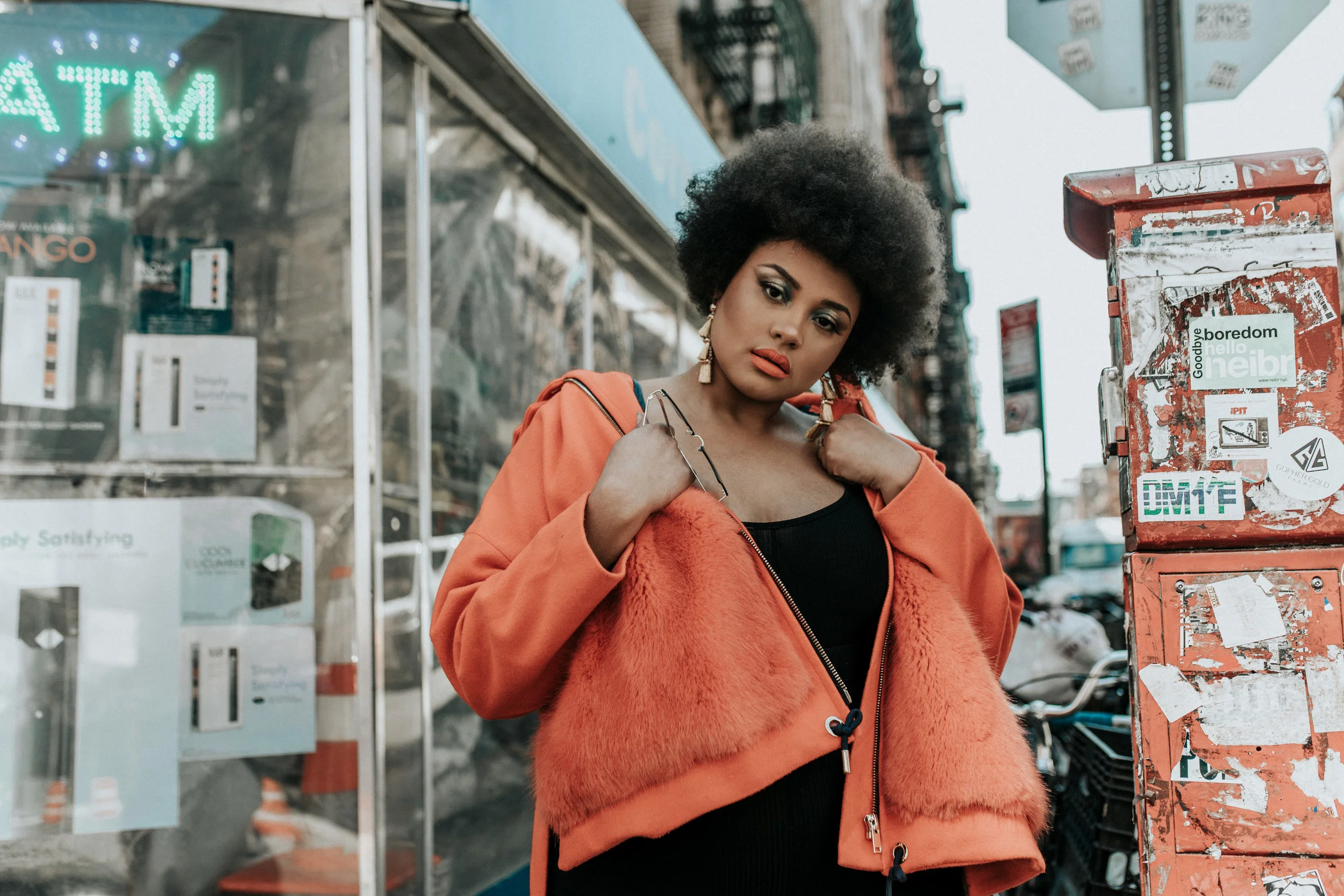 Model: Ariel A. Pierre Louis Styling: Meaghan O'Connor Photography: Lydia Hudgens Makeup: Slater Stanley
