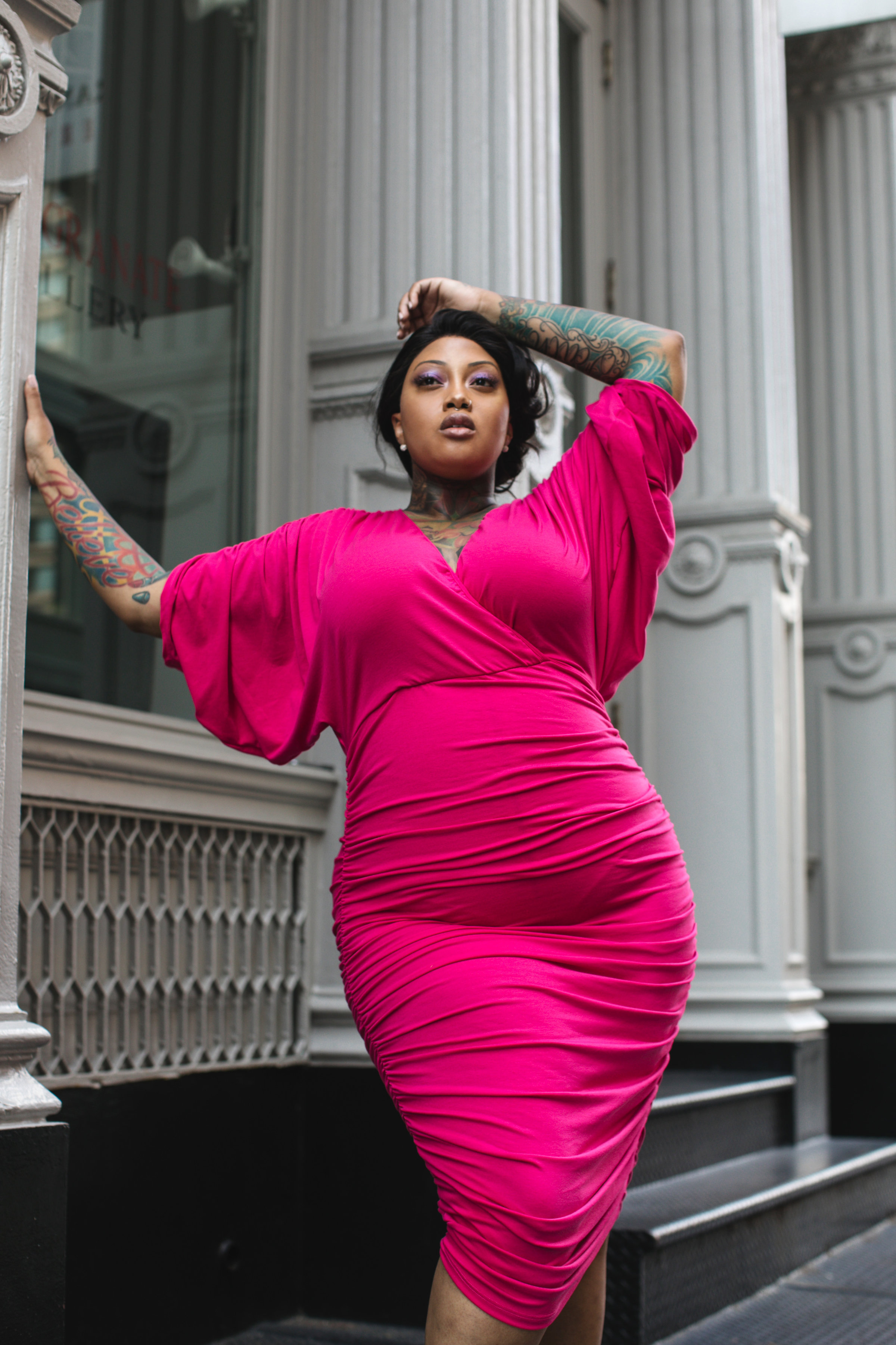 Model: @china_beats_hair Photographer: @lydiahudgensphoto Stylist: @littlelimedress Hair: @perfecthairjay Makeup: @makeupbyslater