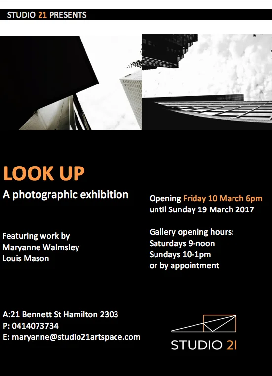 look up exhibition poster