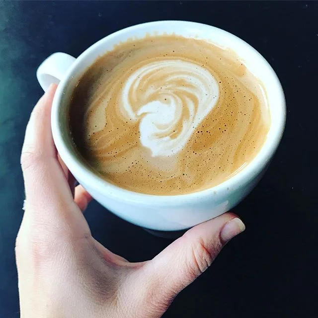 Another Saturday another coffee date with my love! @ghostlightcoffee mocha with macadamia milk for the win! 🙌🏻💜