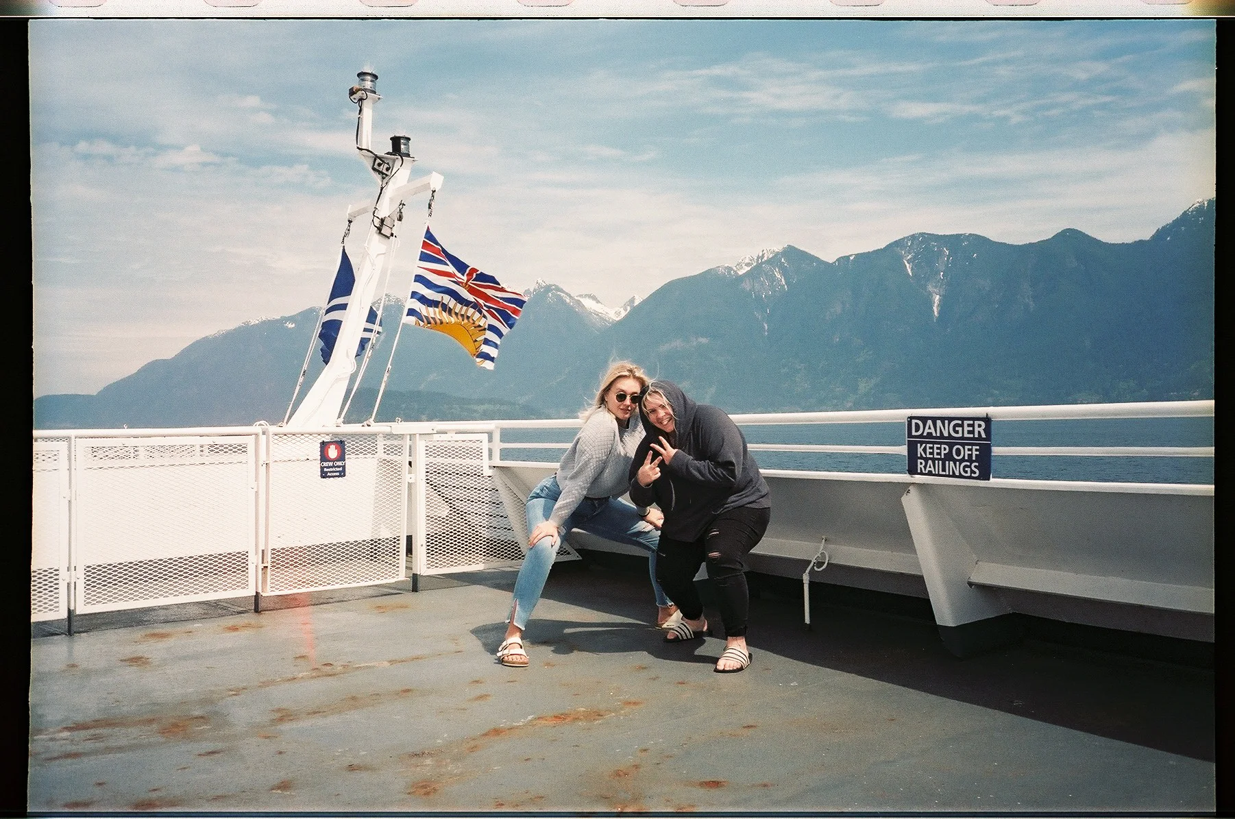 Ali and I with the Mountains of BC in the background