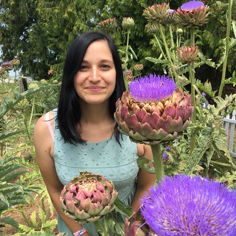 Cassy looking stunning among what I still think look like pretty but alien flowers from a garden at a lavender farm in Sequim. Cassy: "I had to research the flower I'm next to at the Lavender farm. It's an Imperial Artichoke. Yes, that's right a flower that blooms from a vegetable!"