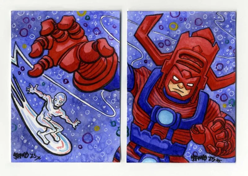 "Galactus and the Silver Surfer", 2025