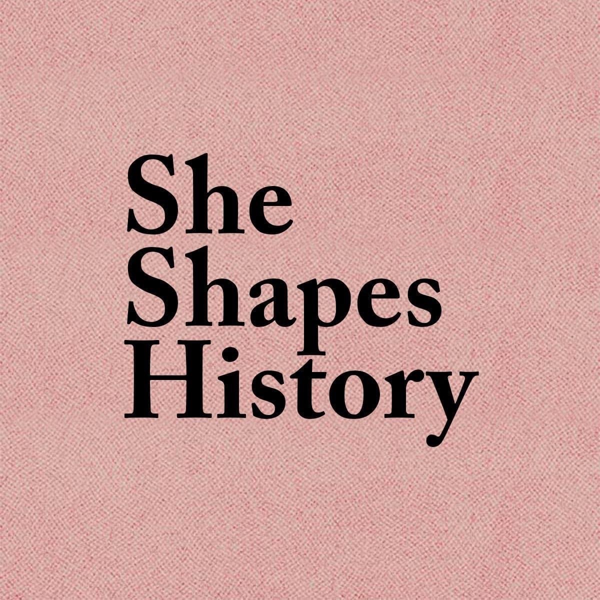 She Shapes History logo on pink .jpg